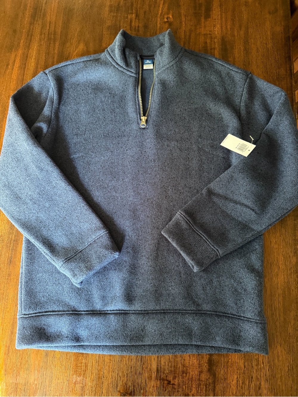 Old Navy Men's Navy Heather Half-Zip Sweater